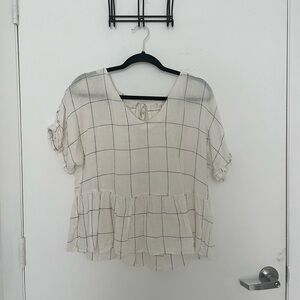 Mango 100% Linen Top